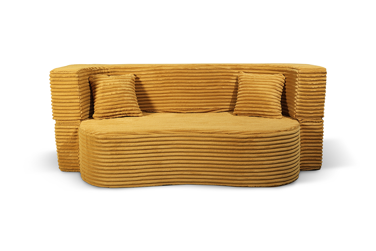 Sofa Myfoam kanapa piankowa – Sofa 3-Osobowa, Modułowa, Lekka, Zdejmowany Pokrowiec